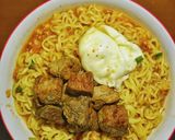 Foto langkah ke 3 dari resep Ramyun kimchi with beef sliced.