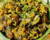 A picture of step 15 of Lauki Arbi Methi Zunka.