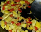 A picture of step 3 of Iz's Summer Squash Enchiladas.