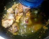 A picture of step 5 of Punjabi alo gosht.