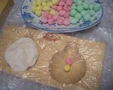 A picture of step 5 of Mochi for the Doll's Festival.