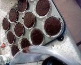 A picture of step 2 of Egg and dairy free Vegan and Vegetarian chocolate cake/cupcakes.