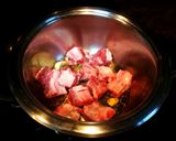 Foto del paso 2 de la receta: Lentejas Pardina con costillas, calabacín y pencas de remolacha