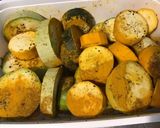 Une image de l'étape 3 de Courgettes tricolores grillées aux épices et origan (recette plancha).