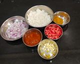A picture of step 5 of Tricolour Pulav. 🇮🇳.