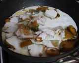 A picture of step 4 of Kabocha Squash Simmered in Coconut Milk - A Taste of the Phillipines.