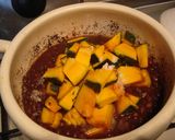 A picture of step 6 of Macrobiotic Adzuki Beans with Kabocha Squash.