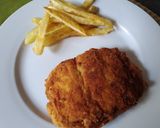 Foto del paso 8 de la receta: Trucha rebozada, rellena de queso, bacon y jamón