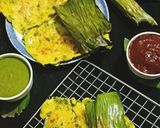 A picture of step 6 of Traditional Gujarati Rice Panki.