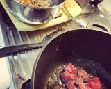 A picture of step 2 of Chilli Coconut Beef.