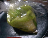 A picture of step 3 of Celery Pickles.