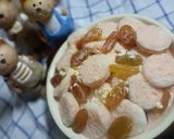A picture of step 4 of Strawberry milk bread pudding.
