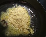 A picture of step 2 of Besan Halwa Samose.