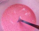 A picture of step 2 of Red velvet pancakes.