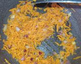 A picture of step 3 of Carrot Rice.