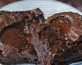 A picture of step 13 of Marmalade dark chocolate brownies - for Father's day.