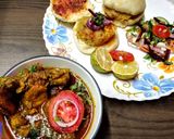 A picture of step 3 of 🌿 Emerald Spice Chicken Curry with Punjabi Vada Sliders.