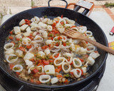 Foto del paso 1 de la receta: Paella de sepia/calamar/gambas y butifarra