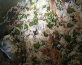 A picture of step 5 of Choliya Pulao.