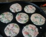 A picture of step 2 of Leftover rice mini uttapam.