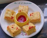 A picture of step 7 of Crimson Glow Dhokla – Oil-Free Steamed Snack‌ with Red chilli Jam.