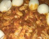A picture of step 2 of Prawn egg curry Chennai style.