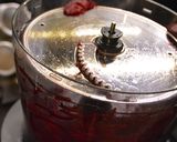 A picture of step 6 of Ukrainian Red Borshch (beetroot soup).