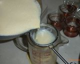 A picture of step 4 of Foolproof Crème Caramels (with easy ingredient ratios).
