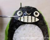 A picture of step 11 of Easy and Cute Character Bento: Nori Totoro.