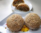 A picture of step 5 of Pepper Buns (Easy Scallion Pancake Method).