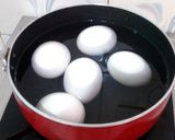 A picture of step 1 of Egg Curry with Paneer.