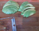 A picture of step 6 of Causa Limeña (salmon).