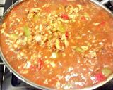 A picture of step 11 of Healthy Meat-Bean Chili.
