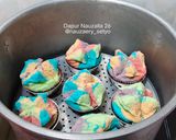 Foto langkah ke 9 dari resep Bolu Kukus Mekar Pelangi.