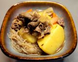 A picture of step 7 of Nikujaga - Japanese Beef and Potato Stew.