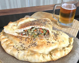 Foto del paso 8 de la receta: CALZONE CAPRESE sin levadura 🍅🧀🌿