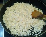 A picture of step 5 of Soboro with Shirataki Noodles and Koya Dofu.