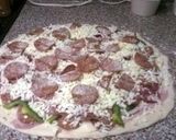 A picture of step 3 of LuBella's Stuffed Pizza.