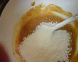 A picture of step 3 of Peanut butter filling for chocolates.