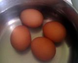 A picture of step 2 of Vickys Bento Box Eggs (I know lol).