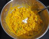 A picture of step 3 of Crispy Corn, Bell Pepper, and Onion Fritters.