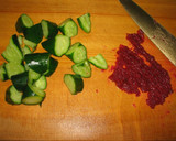 A picture of step 2 of Done in 3 minutes! Super Easy Cucumber with Umeboshi Pickled Plum Sauce.
