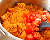 A picture of step 5 of Jambalaya.