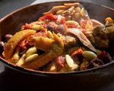 Une image de l'étape 3 de Poulet au citron et aux amandes.