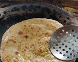 A picture of step 9 of Gobhi paratha with mitha Dahi.