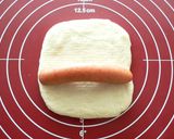 A picture of step 4 of Wiener Sausage Bread.