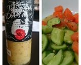 A picture of step 2 of Carrot , Cucumber and Macadamia with Pineapple Salad Diet Brunch Sandwich / DAY 6.