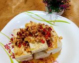 Foto langkah ke 3 dari resep Tahu Rebus Pan-Seared Bawang Cabai.