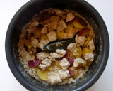 A picture of step 7 of Rice with Sweet Potato and Chicken.
