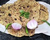 A picture of step 8 of Missi roti.